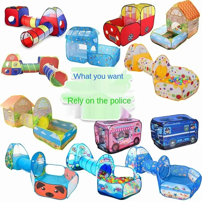 Детей всплывающие палатки дом с двор ползать складная палатка домик для