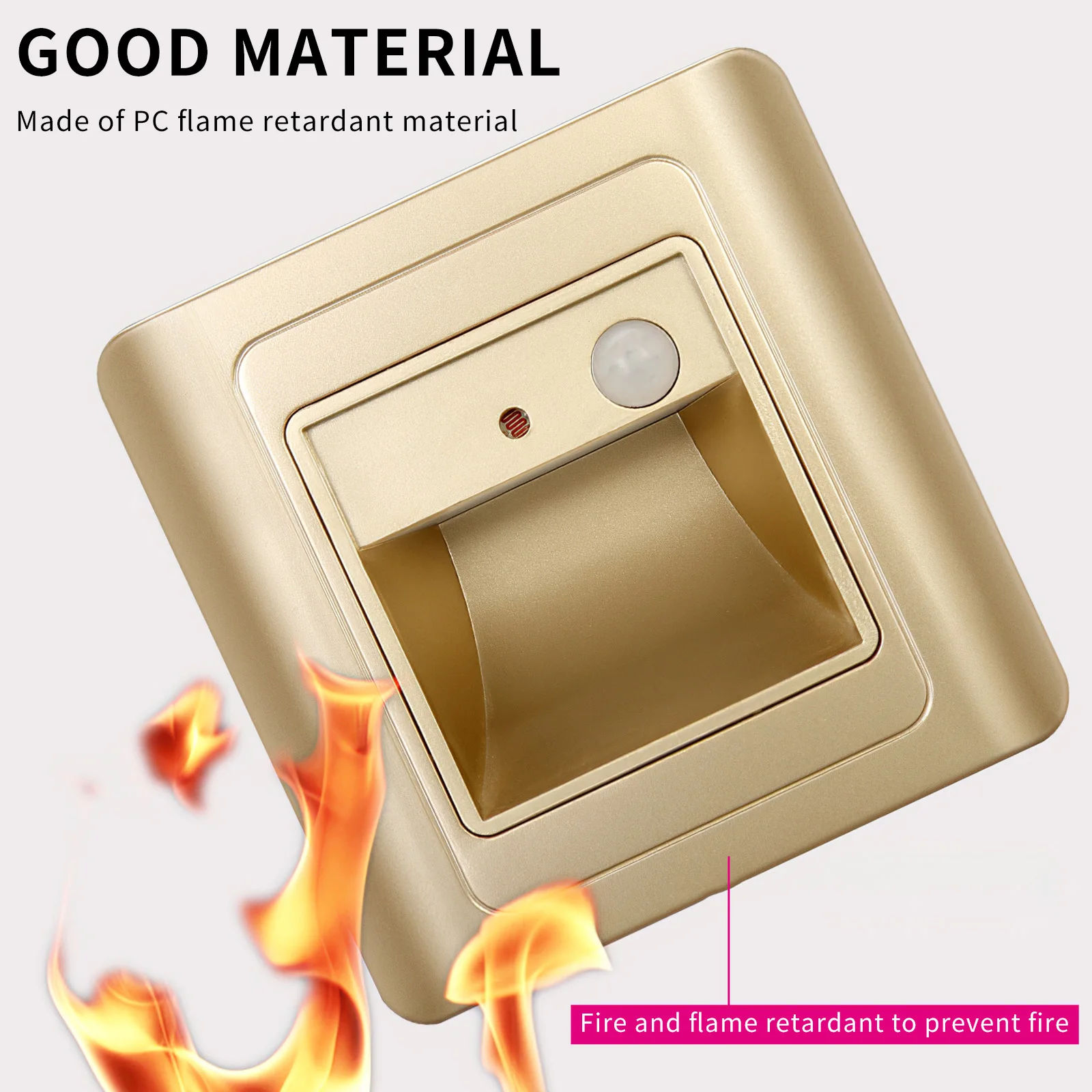 

Светодиодный напольный ступенчатый светильник, встроенная настенная лампа, индукционный светильник льник для поверхности пола, с управлен...