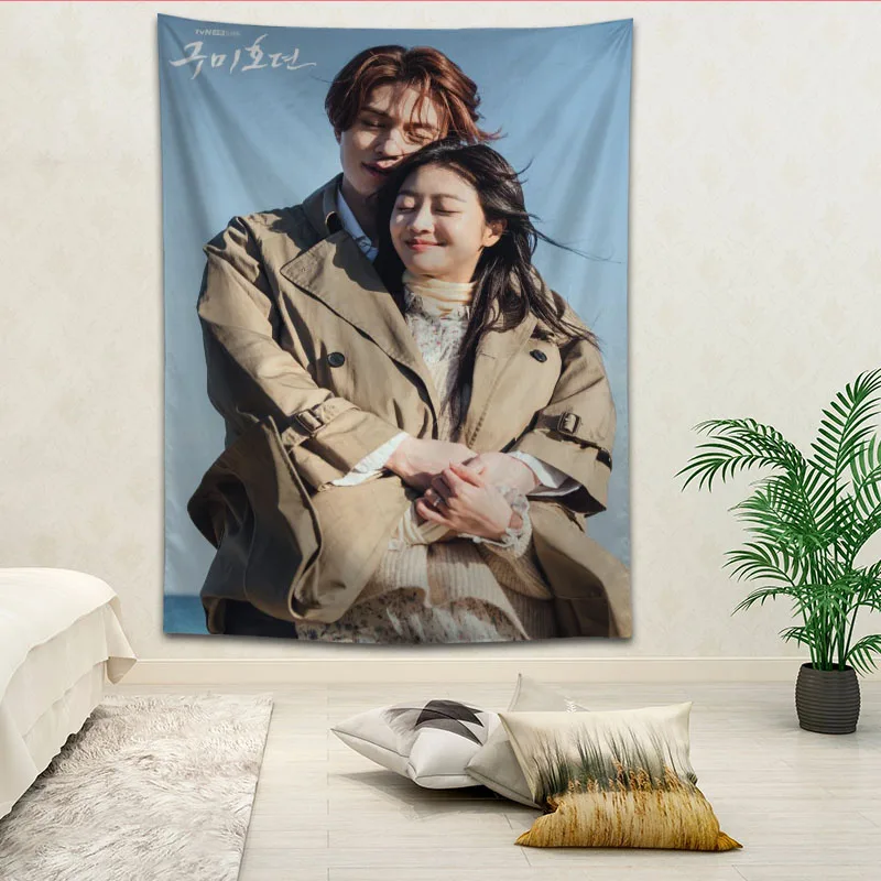 

Lee Dong Wook Wall Hanging Tapestry Home Party Decorative Tapestries Photo Background Cloth Table Cloth Wall Tapestry