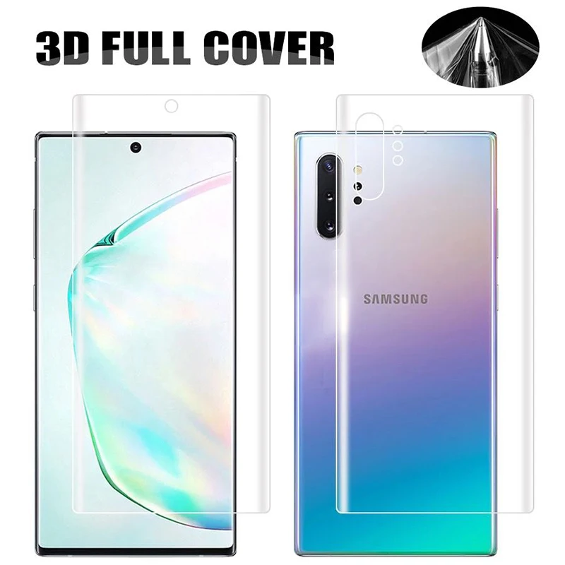 2 шт защита экрана Гидрогелевая пленка для Huawei Nova 3 3i 4 4E 3E Защитная Honor 8 9 10 lite 30 Pro V10