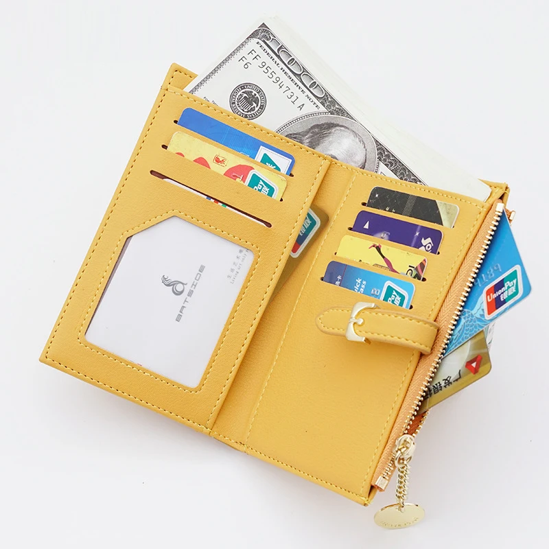 Leather Luruxy Clutch Wallets Women Many Departments Coin Pocket Purses Zipper Designer Ladies Money Bag Chain Mini Wallet