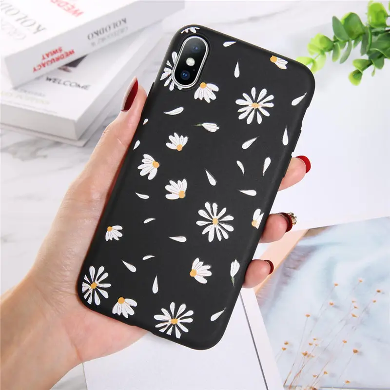 6682B Чехол для телефона Moskado Flowers для iPhone 11 Pro X XR XS Max 7 8 6 6s Plus 5 5S SE Хризантема Цветочный Мягкий ТПУ силиконовый чехол - Цвет: 6682B