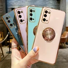Чехол с кольцом-подставкой для Samsung Galaxy Note 20, S20 Ultra, 10 Plus, 9, Note 10, Note 9