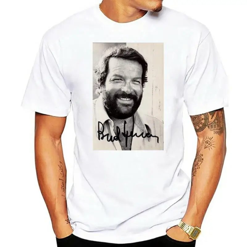

NEW BUD SPENCER SIGNATURE MENS WOMENS USA SIZE T-SHIRT S M L XL 2XL XXXL ZM1