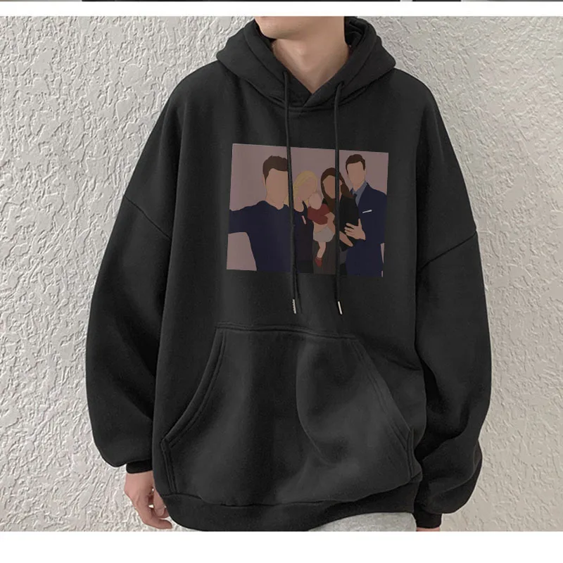 

The Vampire Print Men Hoodies Anime Casual Cartoons Pullovers Warm Aesthetic Vintage Male Sweatshirts Anime Hoodies Harajuku