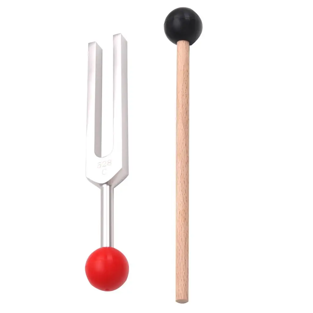 

528Hz Aluminum Tuning Fork Reflex Hammer Kit with Mallet Hammer Ball Musical Instruments Sound Tool Set