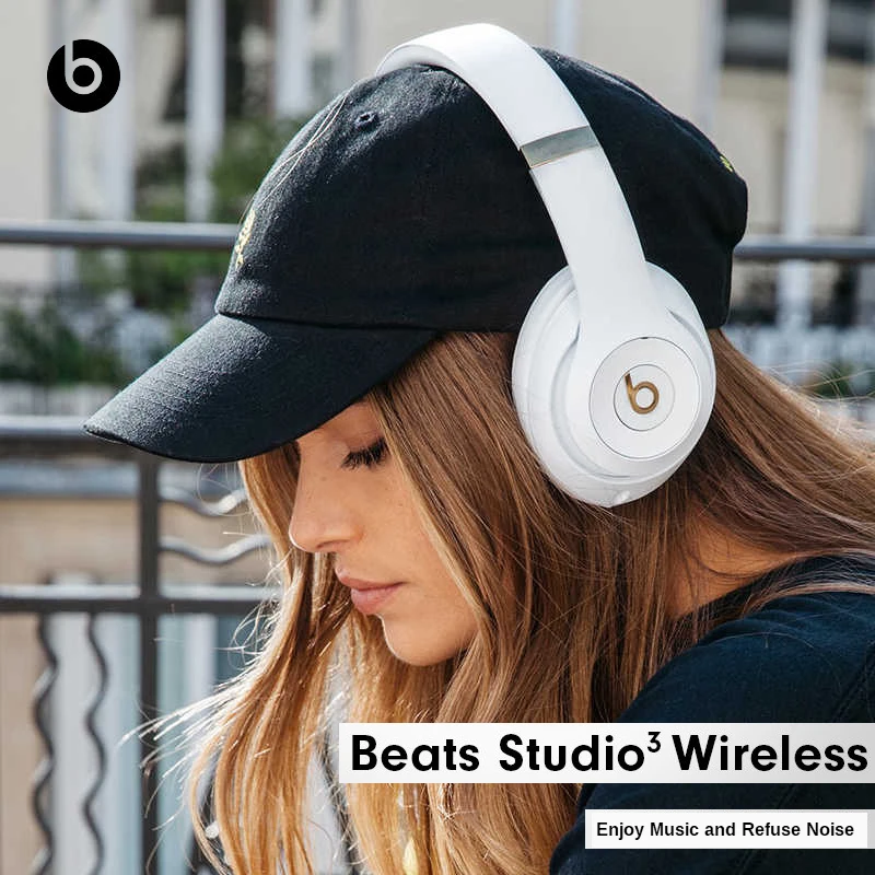 

Original Beats Studio3 Wireless Headphones Bluetooth Noise Cancelling Reduction Headset Music Sport Deep Bass Earphone With Mic