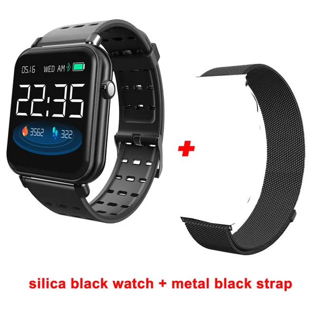black add black Y6 Pro, умный Браслет, пульсометр, измеритель артериального давления, кислородный монитор, умные часы, IP67, водонепроницаемые, мульти спортивные, фитнес-трекер, браслет - Цвет: black add black