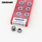 10 шт. DESKAR RCGT1204MO-AL K10 CNC токарный станок для резки вставки карбида инструмент Запчасти токарные инструменты для обработки Алюминий
