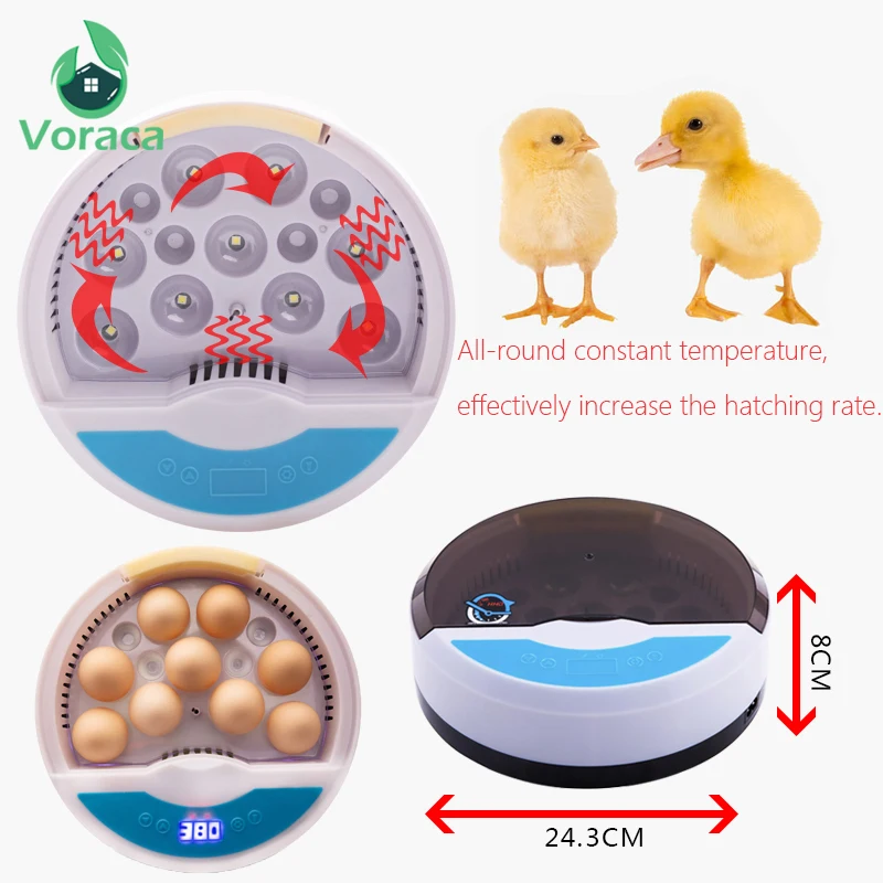Автоматический инкубатор для яиц цифровой Брудер инструмент птицы устройство