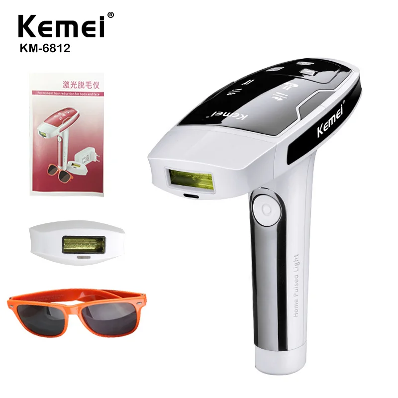 

Лазерный эпилятор Kemei Ipl для перманентного удаления волос, лазерный эпилятор для тела, безболезненный эпилятор для женщин, лазерный эпилято...
