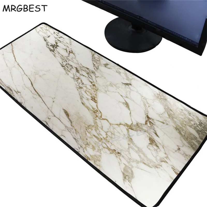 Коврик для мыши MRGBEST белый и золотистый коврик офиса ноутбука резиновый