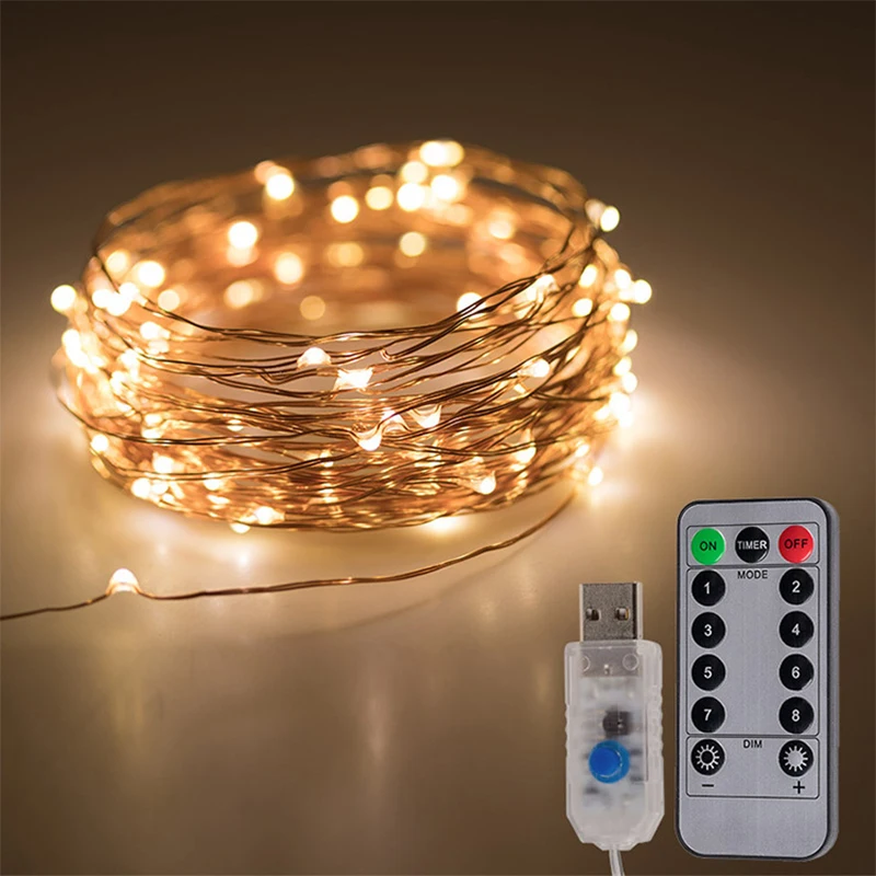 

Usb-гирлянда с медным проводом, 5 м, 10 м