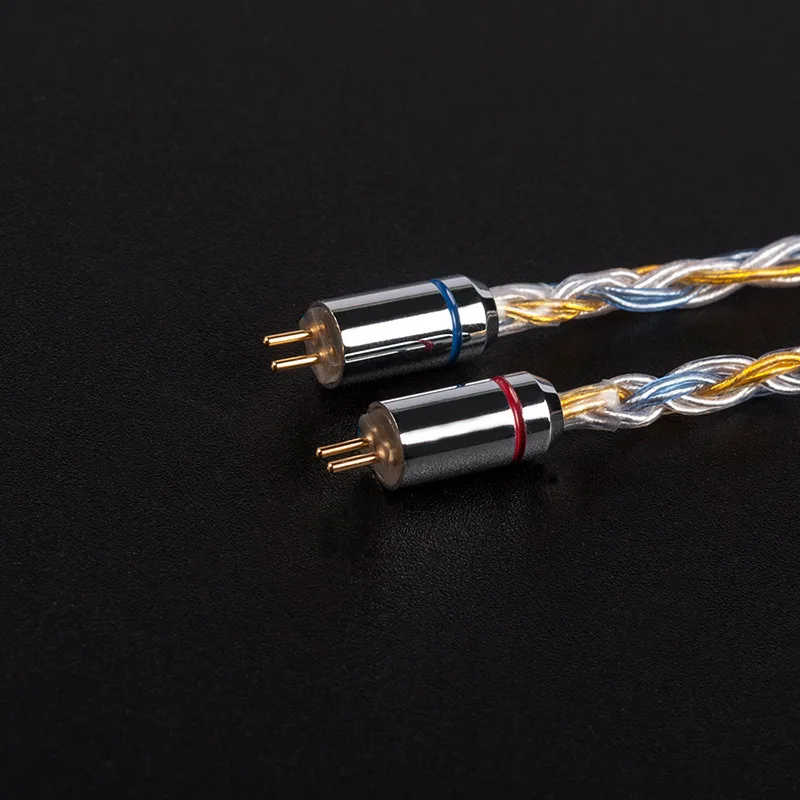 16 ядра Модернизированный посеребренный Медь кабель 2 5/3 5/4 4 мм с MMCX/2pin/QDC TFZ разъем