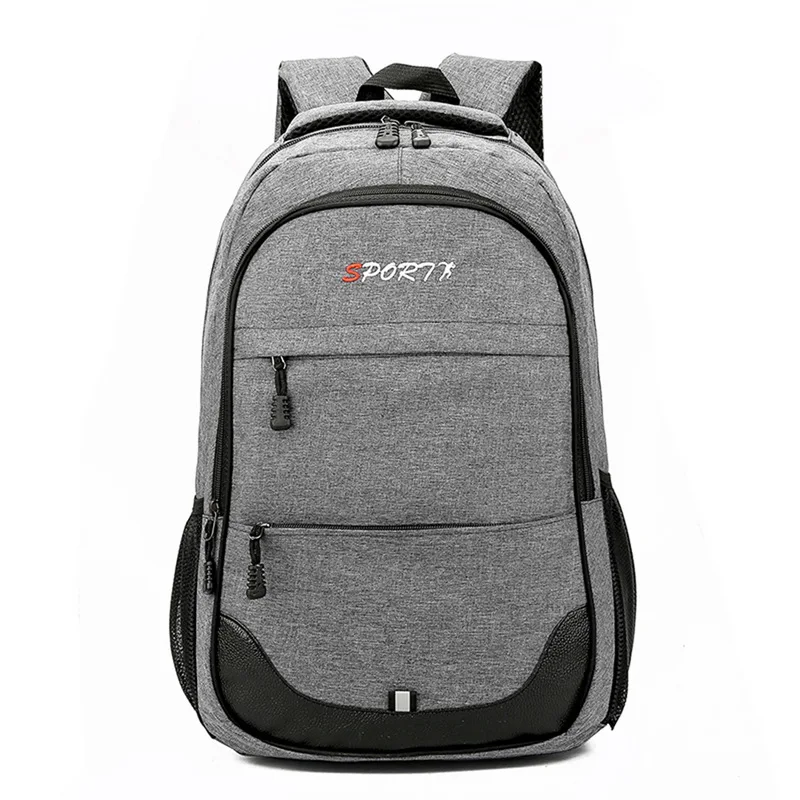 gray 2 Рюкзак для ноутбука с зарядкой от usb 15,6 дюймов, рюкзак для женщин и мужчин, школьные сумки для девочек-подростков, мужской рюкзак для колледжа и путешествий - Цвет: gray 2