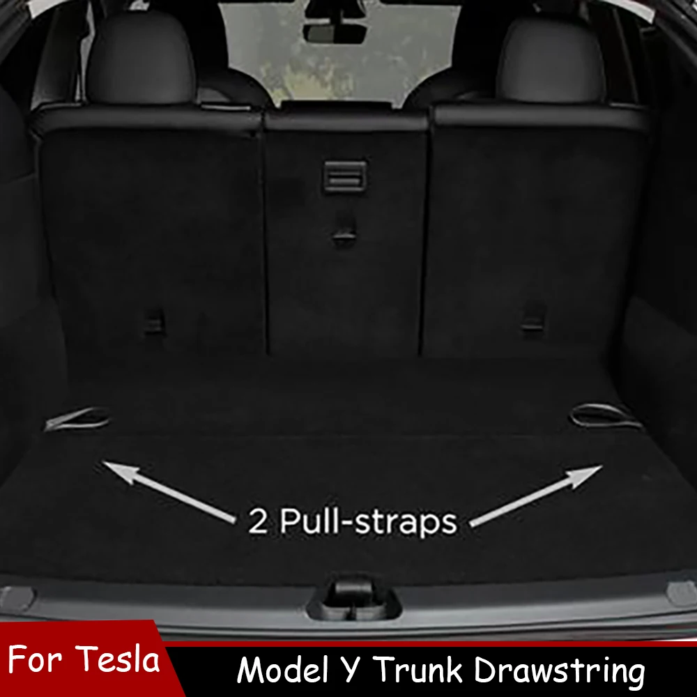 Веревка для багажника Tesla Model Y Tail Box Cover Draw Rope Drawstring Handle Pull Strap органайзер