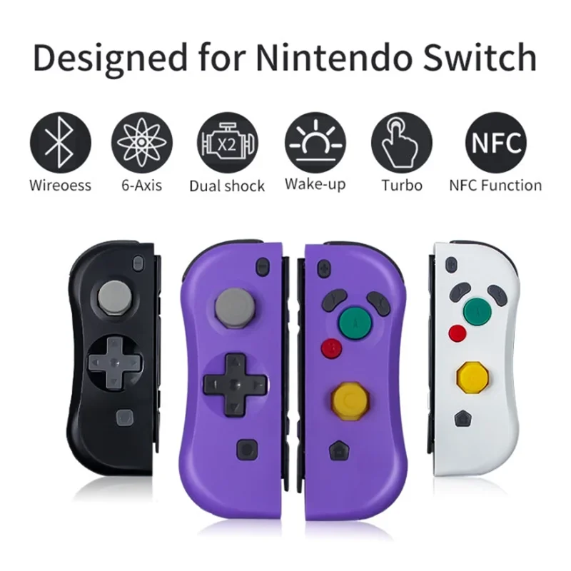 

Aolion Bluetooth Wireless Controller for Nintend Switch Left and Right Joycon with NFC Remote Function