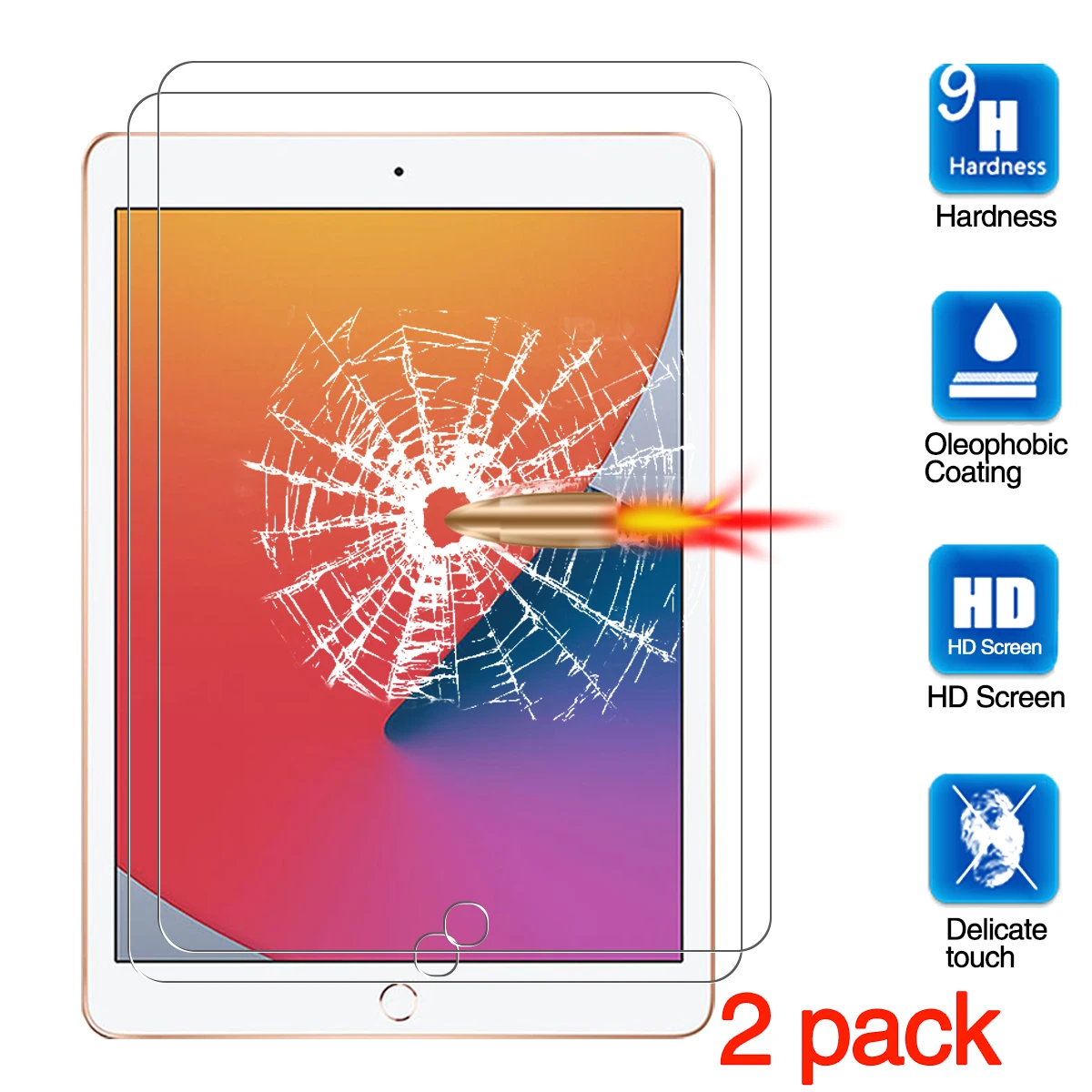 Для iPad 10 2 2020 защита экрана защитная пленка для планшета закаленное стекло дюйма /