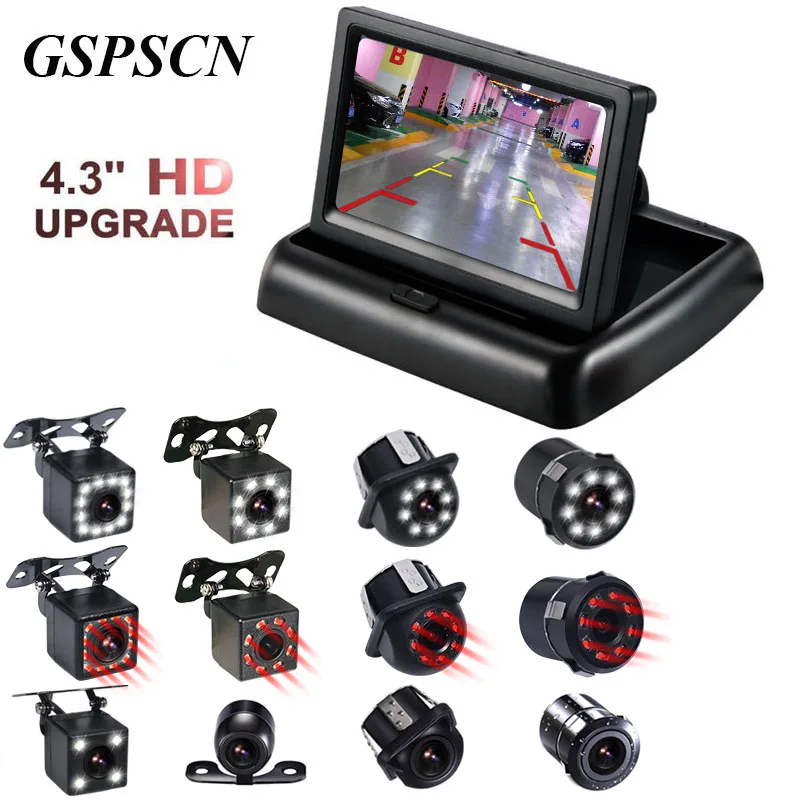 Камера заднего вида GSPSCN инфракрасная камера ночного видения с цветным