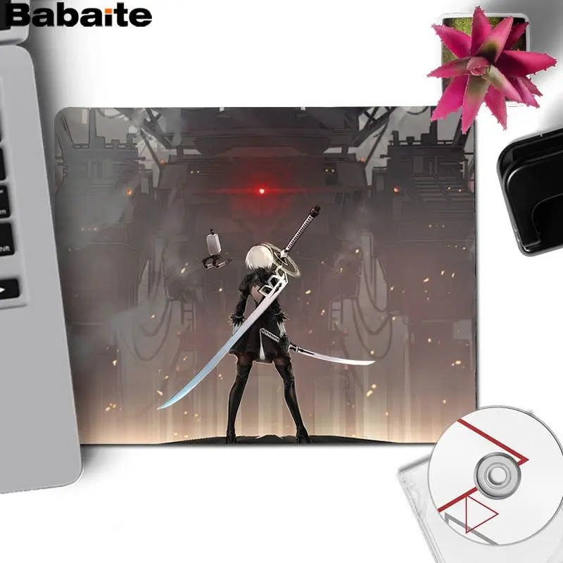 Babaite забавные NieR Automata индивидуальные коврики для мыши компьютерный Аниме Коврик