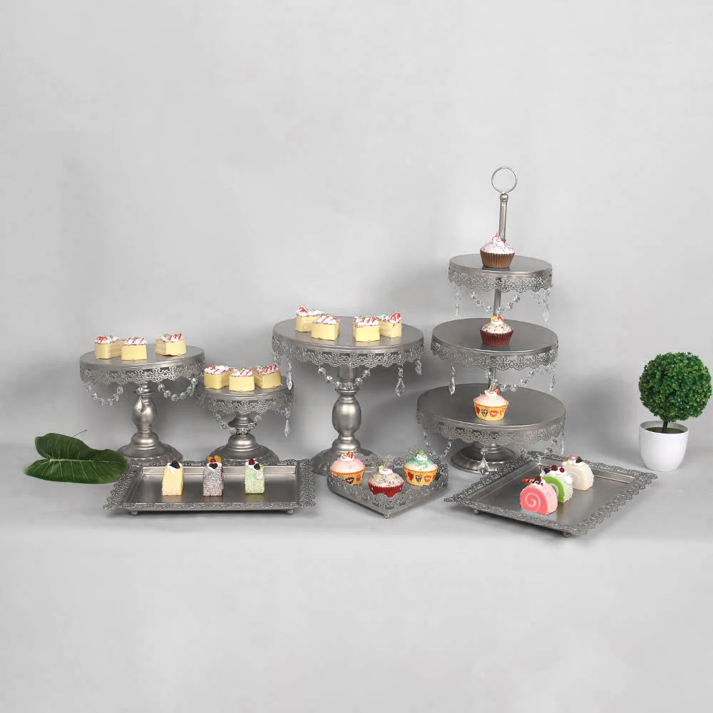 2020 Свадебные десерт лоток торт стенд кекс Пан вечерние поставки 7 шт./компл. белое