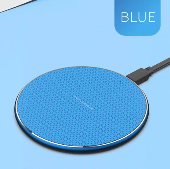 blue Быстрое зарядное устройство для Huawei Honor 8S Honor 9X Pro Honor 10 Lite 20i 10i 20Pro 8X Qi Беспроводная зарядная панель чехол Аксессуары для телефона - Тип штекера: blue