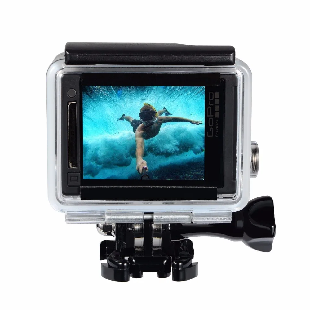 Аксессуары для Go Pro Водонепроницаемый чехол Gopro Hero 3 + / 4 защитный подводного