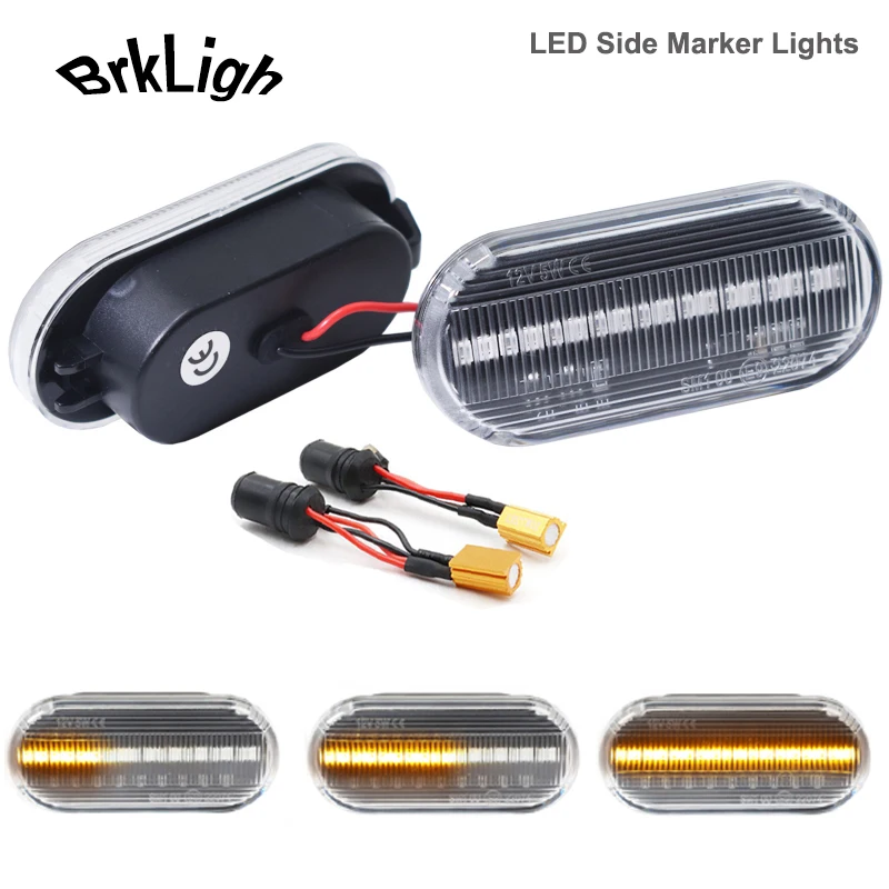 

2x LED Turn Signal Light Dynamic Side Indicator Flowing Side Marker Repeater Lamp For Ford C-Max Fiesta Focus MK2 Fusion Galaxy
