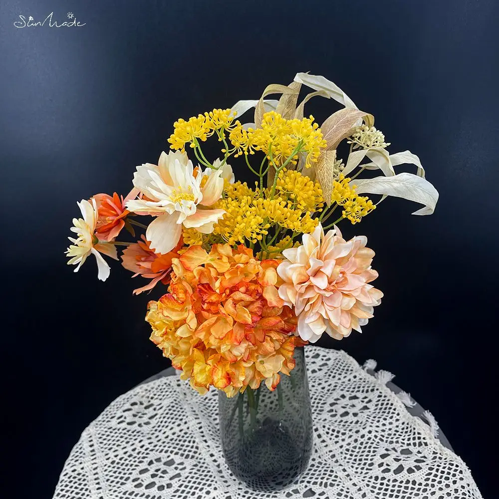 SunMade Пластиковые искуственные цветы в виде диких цветов детские дышащие ветки