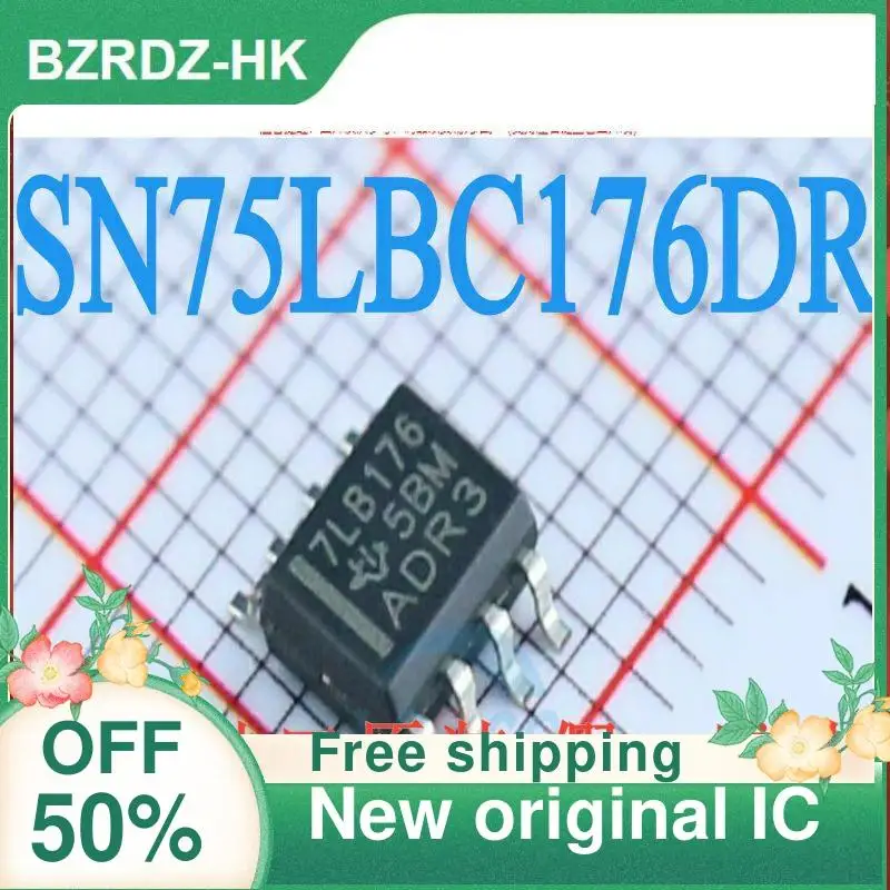 

10 шт., чип приемопередатчика SN75LBC176 SN75LBC176DR SOP8 7LB176