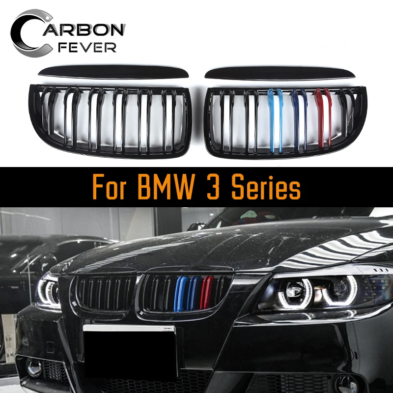 2-рейки ABS глянец Черный гоночные решетки для BMW 3 серии E90 E91 E92 E93 F30 F31 F34