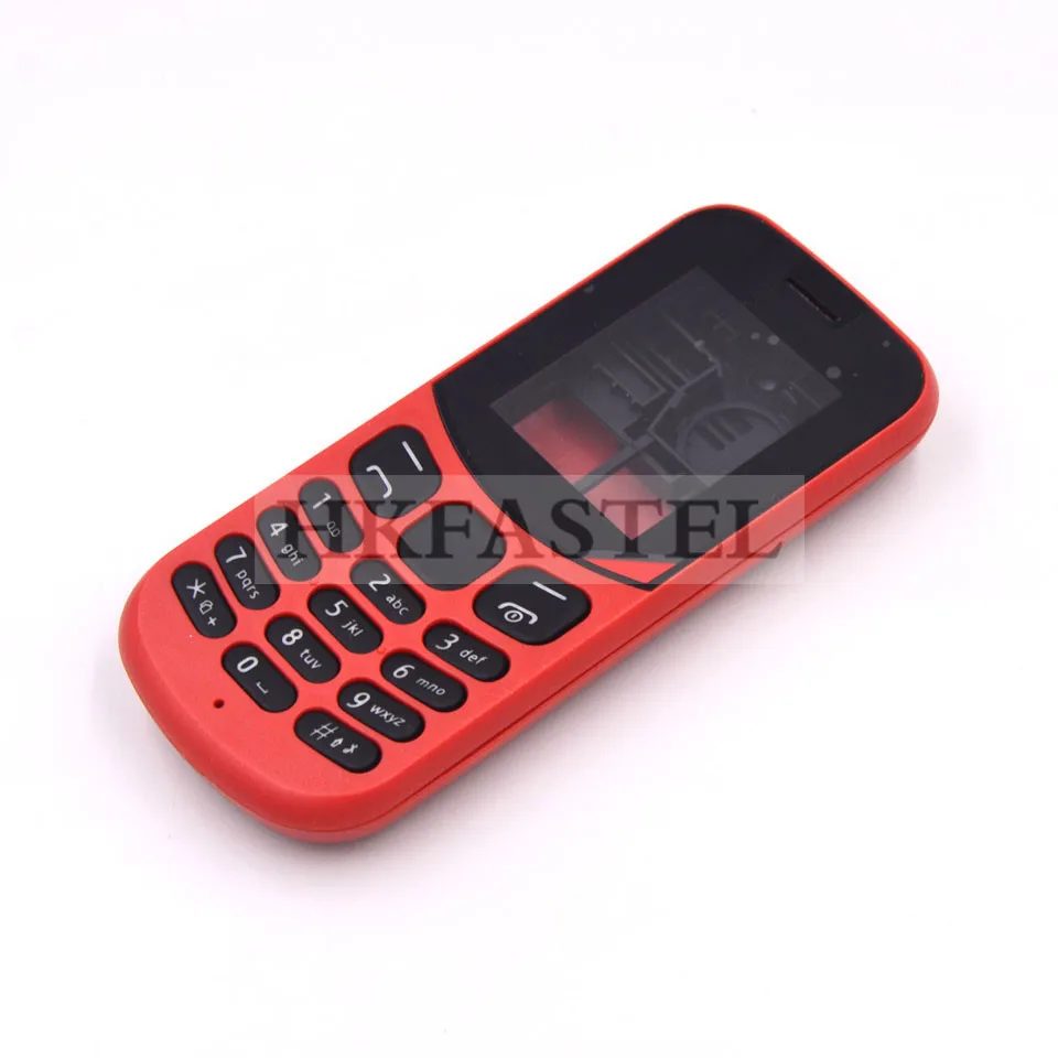HKFASTEL высококачественный корпус клавиатуры для Nokia 130 Dual SIM Полный Мобильный телефон чехол с клавиатурой