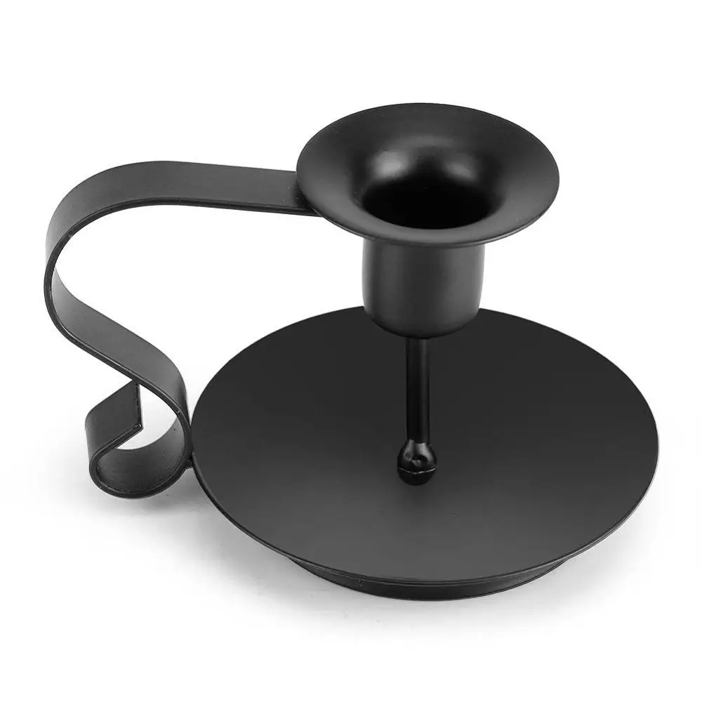 Подсвечник с антикоррозионным покрытием ретро железный винтажный подставка для