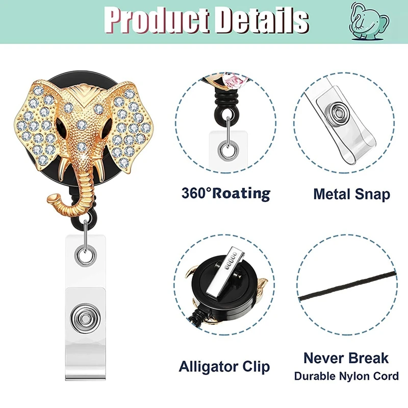 3 шт. выдвижной держатель для катушки с зажимом крокодил | Канцтовары офиса и дома