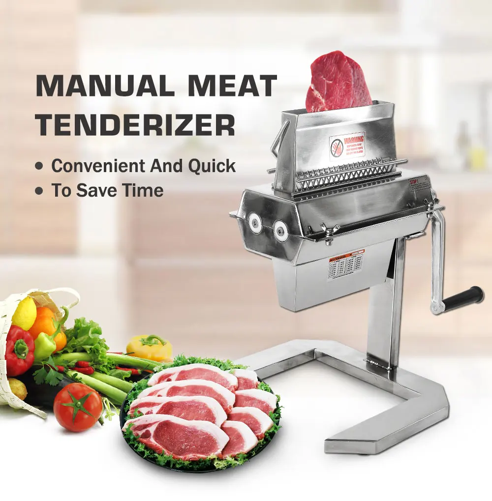ITOP нержавеющая сталь " Мясо Tenderizer с 2 лезвиями Steaker куриные ролики коммерческий Мясорубки Кухонные инструменты