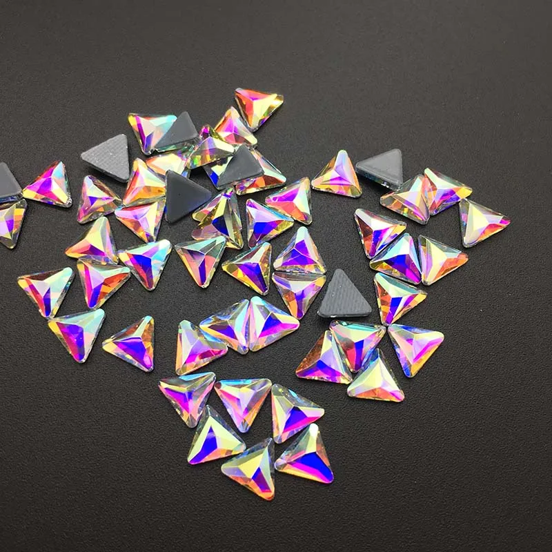 144 шт Сделай Сам Новый позолоченный Бриллиант Кристалл Цвет плоское дно горный