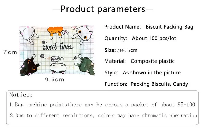 100 шт./лот прозрачные ручной работы хлебобулочных изделий мешки для упаковки