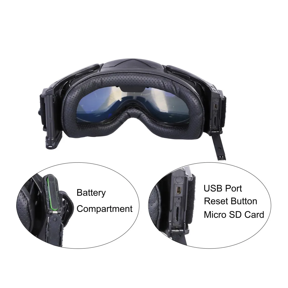 Очки солнцезащитные Gafas для мотоцикла 720P HD лыж Спортивная камера двойной
