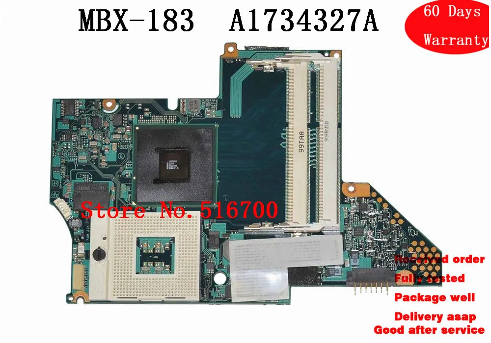 Материнская плата A1734327A протестированная для Sony Vaio Vgn z материнская ноутбука и S478