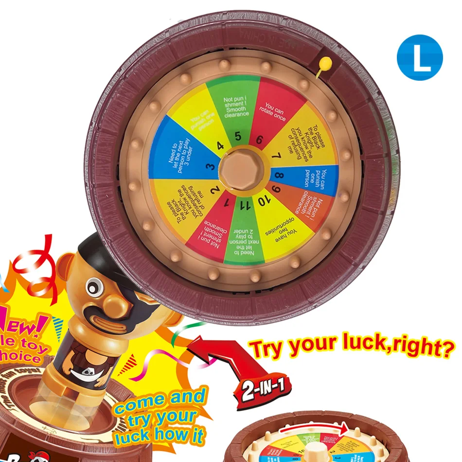2 4 Pop Up игра &quotПиратский бочонок&quot забавная Новинка на столе Lucky удар гаджет куб