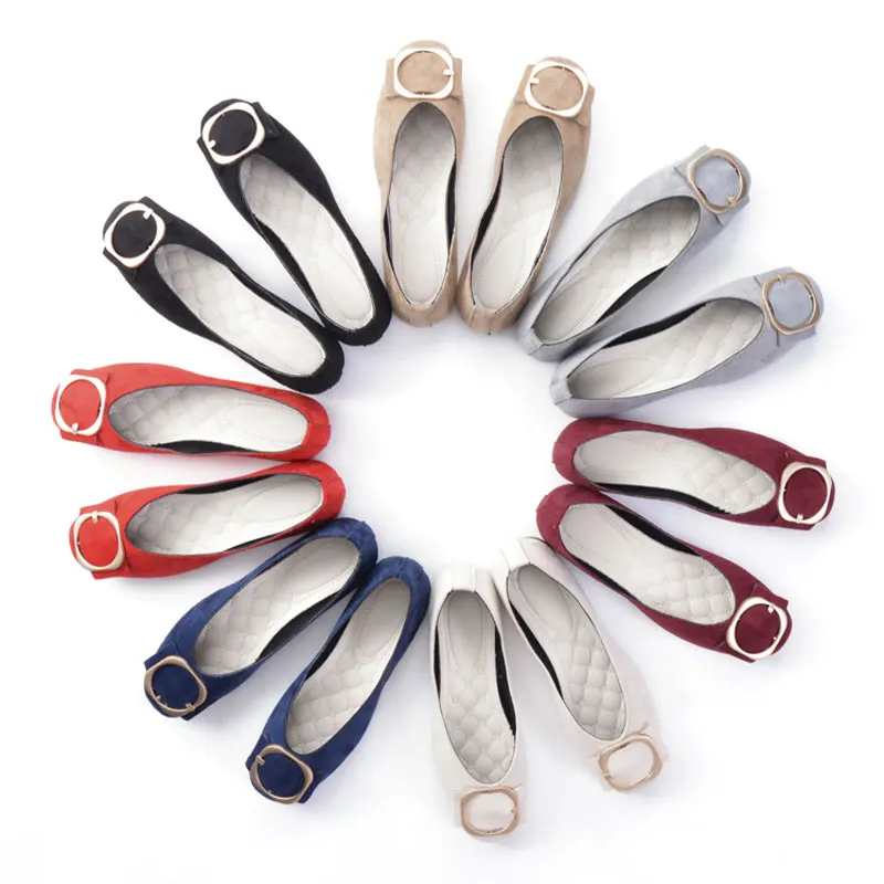 SAILING LU/Элегантные женские балетки на плоской подошве с металлическим украшением