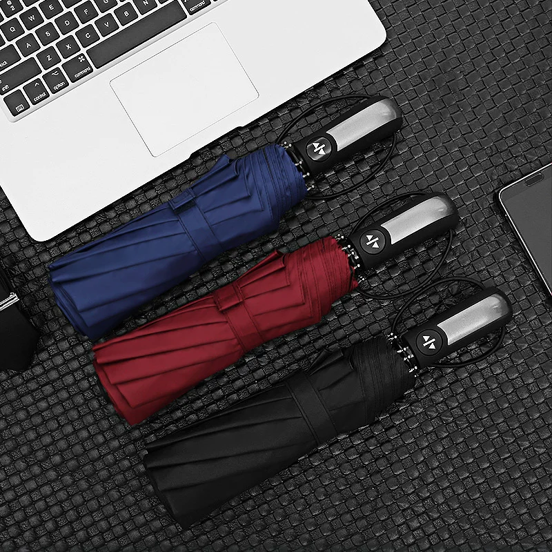 

Korean Automatic Umbrella Windproof Travel Outside Large Water Repellent UV Protection Umbrella Sonnenschirm Rain Gear EA60YS