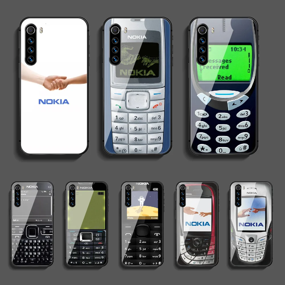 

Nokia Funny Phone Tempered Glass Case Cover For Xiaomi Redmi Note 7 7A 8 8T 9 9S 9A 10 K20 K30 Pro Ultra 3D Waterproof Etui