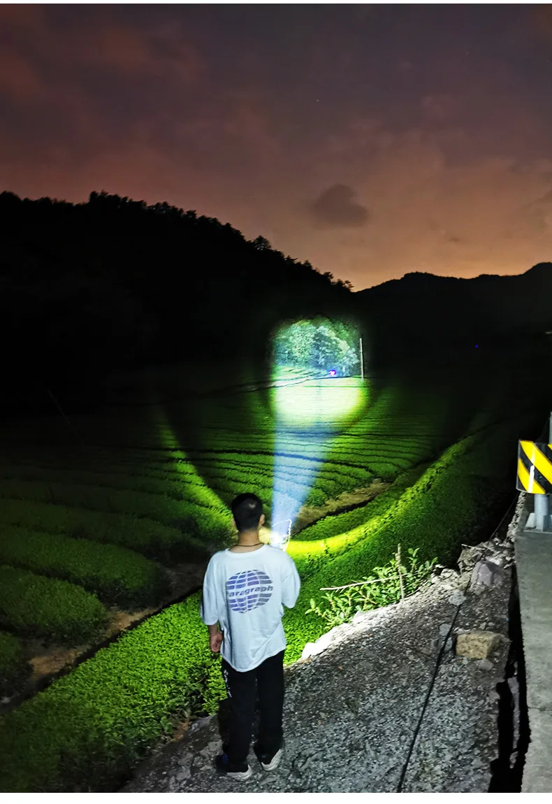 

P90/P70 Zoom Flashlight Outdoor Ultra-Bright LED Flashlight with hammer Rechargeable Powerful Torch Without Battery