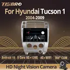 Автомагнитола TIEBRO 2.5D IPS Android10.0 для Hyundai Tucson 1 2004-2009 Автомобильный мультимедийный плеер GPS навигационная система 4G Wifi