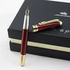 Jinhao новая красивая перьевая ручка с красными драконами и красными хрустальными глазами плавное письмо с нажимным стильным преобразователем чернил
