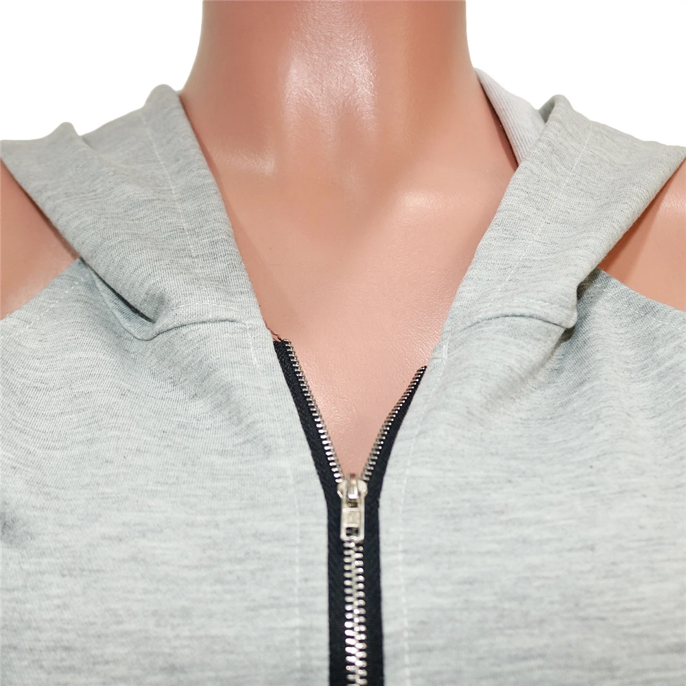 

Sexy Club women's suit hooded hooded backless sweatpants shoulder off two piece lantern sleeve Ruched women two piece outfits