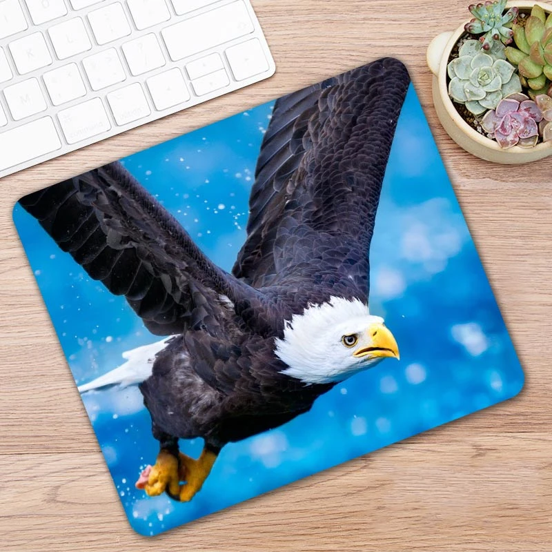 

Animal Hawk Eagle Gamer Rubber Rectangle Mousepad Pc Computer Game Gaming Mouse Pad for Decorate Tablet Mause Mice Mat