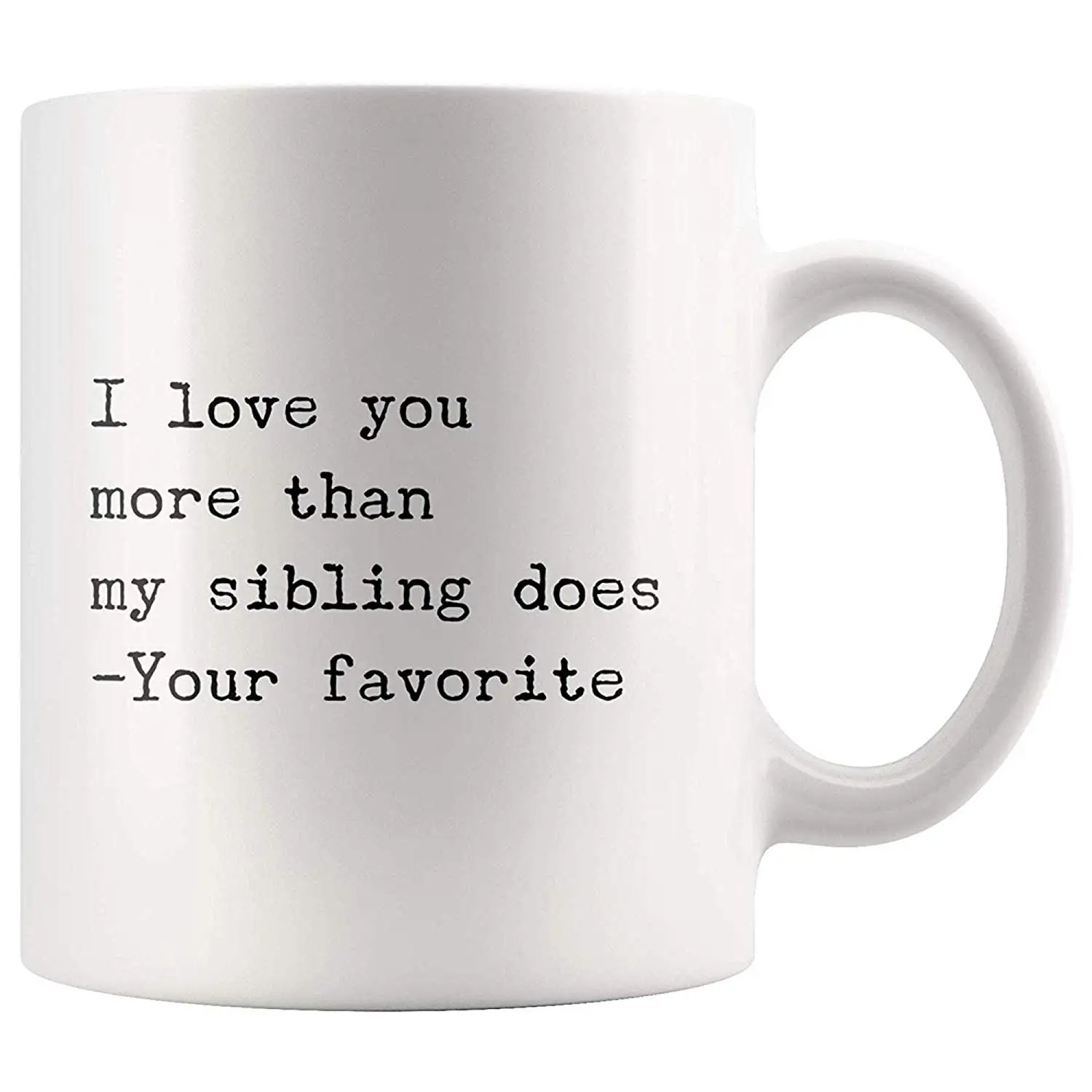 Я люблю вас больше ваша любимая забавная кофейная кружка лучшие рождественские