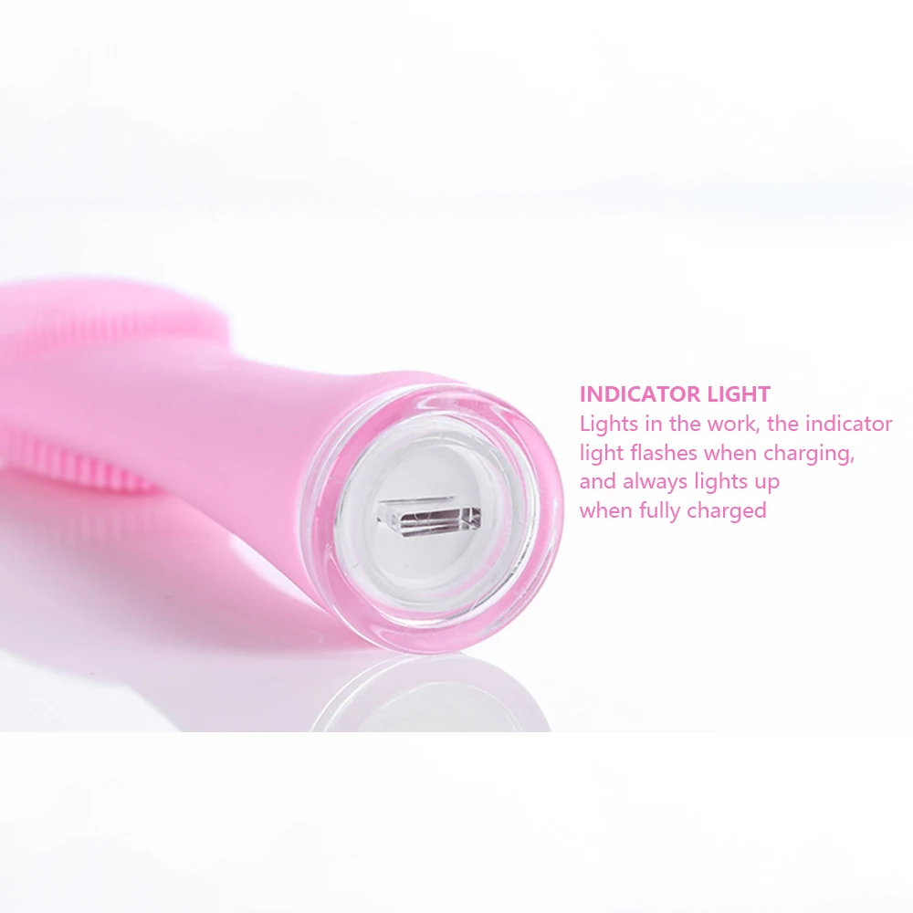 Электрическая Очищающая щетка для лица Водонепроницаемая силиконовая звуковая